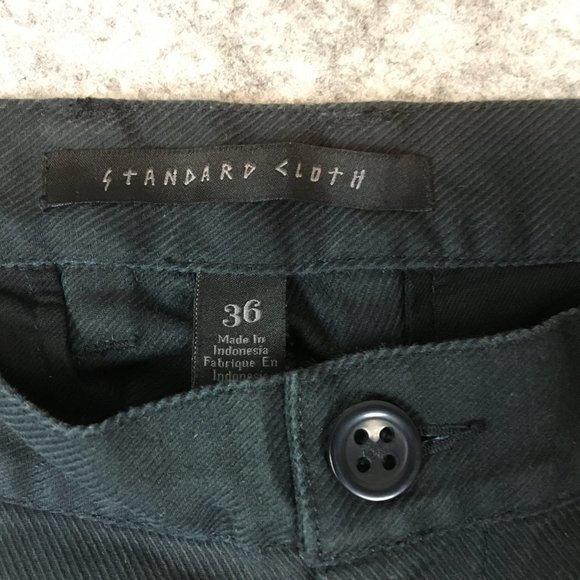 Urban Outfitters Standard Cloth Jeans 36 Mens Jet Black Riding Straight Tapered - Picture 6 of 14